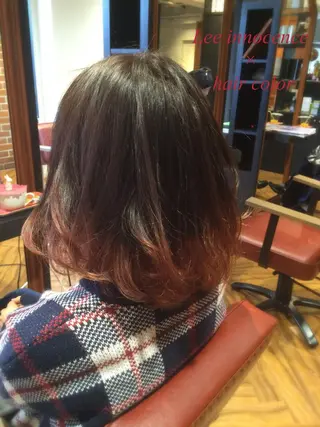 ショート ミディアム カラー カラー/髪質改善スペ シャリスト宮本　伸一のヘアスタイル