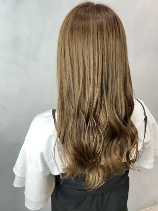 ロング カラー 吹田 駿 髪質改善縮毛矯正のヘアスタイル