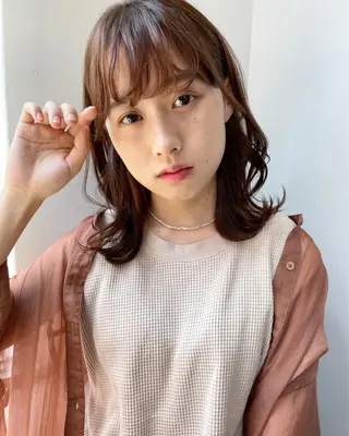 セミロング カラー カラー指名No.1 土井新治❄️のヘアスタイル