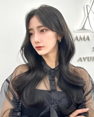 セミロング 前髪顔まわりカット 🌈中村海聖のヘアスタイル