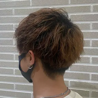 カラー パーマ メンズ 赤本悠斗波巻きパーマ メンズパーマのヘアスタイル