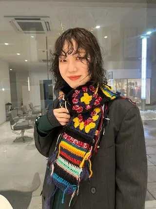 ミディアム パーマ Nought所属・cono noughtのヘアスタイル