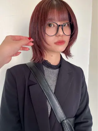 カラー スパイキーショート/ センターパート/奈菜のヘアスタイル