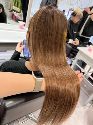 ロング カラー ベルグロー アルファのヘアスタイル
