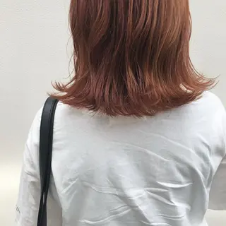 セミロング カラー welc所属・マンツーマン/ 藤代拓実のヘアスタイル