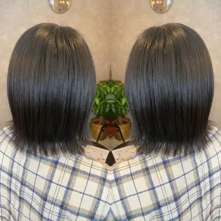 ミディアム カラー tocca 💜石田愛結💜のヘアスタイル