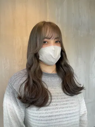 ロング カラー 透明感カラー 天羅のヘアスタイル