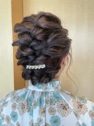 ミディアム ヘアアレンジ 資生堂サロン&スパ大阪所属・黒田恵里香ショート カットモデル募集中のヘアスタイル