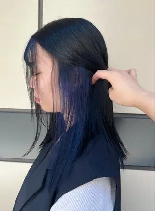 ミディアム カラー 韓国ヘア🇰🇷 YUKINAのヘアスタイル