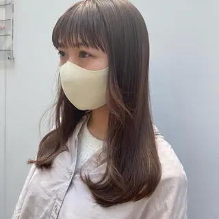 セミロング カラー 🪭risa 暖色/レイヤー🪭のヘアスタイル