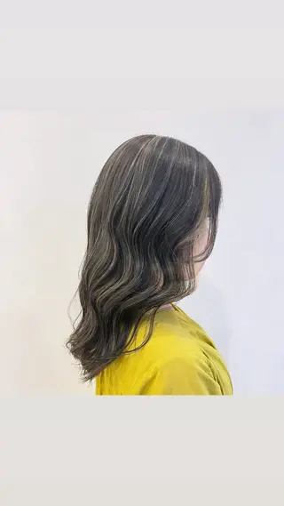 セミロング 似合わせカット/ 韓国カラー/まや🦋のヘアスタイル