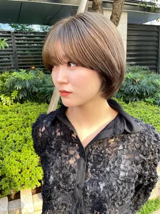 ショート カラー 透明感カラー HONOKA🌻のヘアスタイル