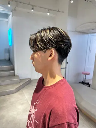 カラー パーマ メンズ ハイトーン/パーマ/ メンズ / 櫻本🌐のヘアスタイル