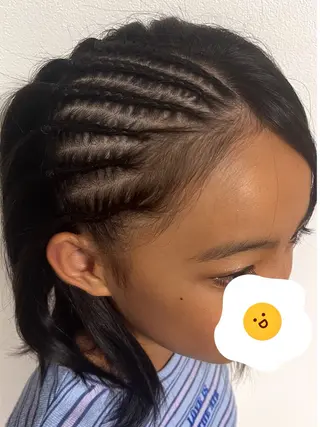 ミディアム ヘアアレンジ キッズ 💋SAORI 💋のマツエク・マツパデザイン