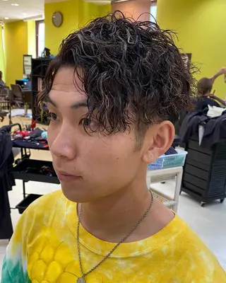 パーマ メンズ 年間2000名担当◎ パーマ職人/仲原佑樹のヘアスタイル
