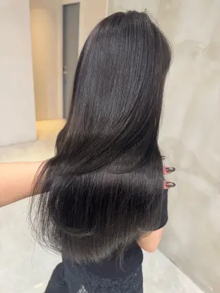ロング カラー 艶カラー♡クール トレンドヘア♡アユミのヘアスタイル