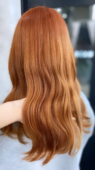 セミロング カラー ハイトーン/ダブル カラー/akihoのヘアスタイル