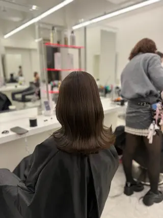 ミディアム カラー ヘアアレンジ 🎀Girly艶髪カ ラー🎀Harukaのヘアスタイル