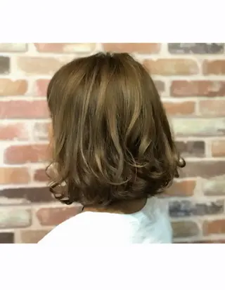 ミディアム カラー ヘアアレンジ Hair salon cl9所属・Yu takaのヘアスタイル