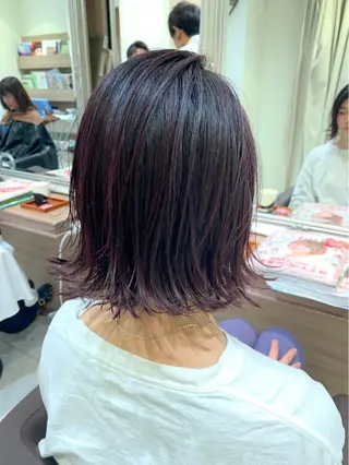 ミディアム カラー はだゆうき @hadadan08のヘアスタイル