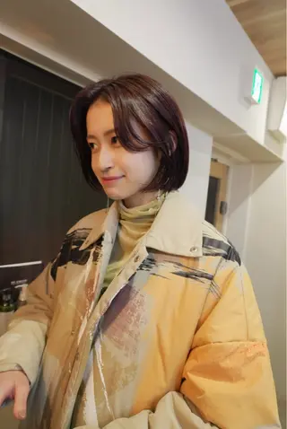 ショート カラー トレンドと似合わせ/ マンツーマン/西上楓のヘアスタイル