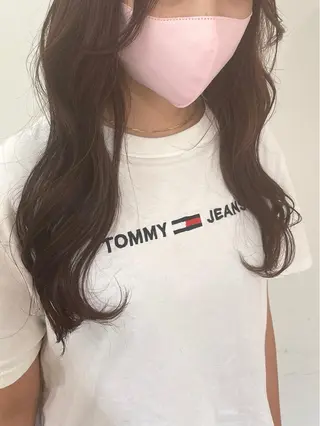 ロング カラー 佐藤 梨里花 ❤︎のヘアスタイル