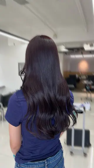 ロング カラー ブリーチなしWカラー /アレンジ/ユウミのヘアスタイル