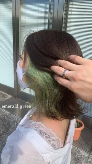 ミディアム カラー 🌈re-room EIKI🇰🇷のヘアスタイル