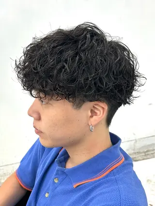 ショート パーマ メンズ 【メンズパーマ特化】 🍏網中勇喜のヘアスタイル