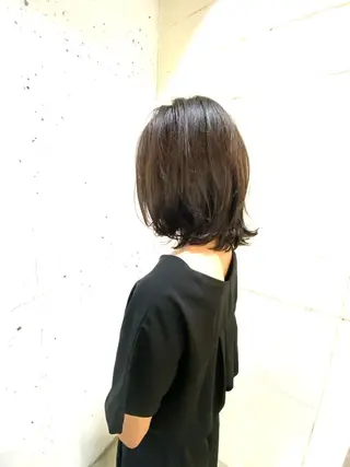 ミディアム カラー パーマ オーナースタイリスト 佐藤のヘアスタイル