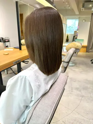 ミディアム 上野湧太 髪質改善/艶カラーのヘアスタイル