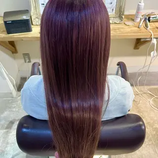 ロング カラー フェザーパーマ🌙 毛流れ yuzukiのヘアスタイル
