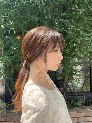 ロング カラー ヘアアレンジ 髪質改善🫧美髪矯正 🤍Yuiのヘアスタイル