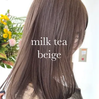 セミロング カラー ボブ/くびれボブ/ 髪質改善/Ru-kaのヘアスタイル