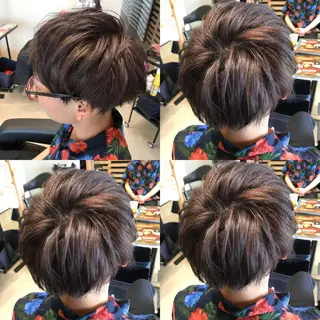 ショート カラー メンズ 大久保 隆蔵のヘアスタイル