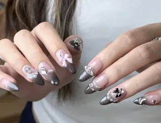 ネイル By moonネイル 🌷ワンホン/韓国風のネイルデザイン