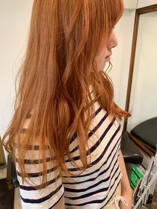 ロング カラー Click所属・クニモトハルナ ボブ/柔らかカラーのヘアスタイル