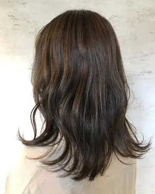 セミロング 女性に人気♪ はやしほのかのヘアスタイル