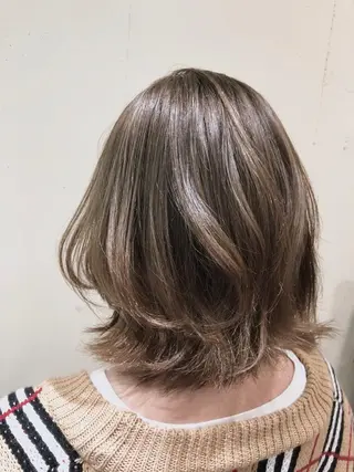 ミディアム カラー パーマ ヘアアレンジ 【ツヤ髪美容師】 ツダケイスケのヘアスタイル
