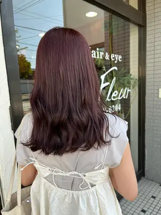 セミロング Un Fleur所属・立野 希沙のヘアスタイル