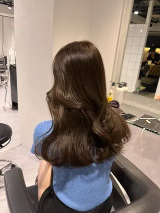 ロング カラー 表参道/透明感カラー /暗髪/ジュキヤのヘアスタイル