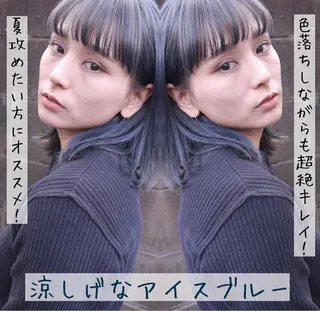 ミディアム カラー テトネ タカシのヘアスタイル