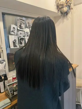 ロング カラー ハルカ/透け感カラー /顔周りレイヤーのヘアスタイル