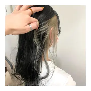 ロング カラー あべ ゆうかのヘアスタイル