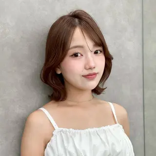 ショート レイヤー/韓国/ボブ /縮毛矯正/内藤康太のヘアスタイル