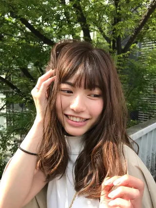 ミディアム 20代半ば上質なへア ケア 髪質改善 大西のヘアスタイル