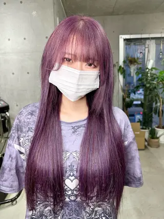ロング カラー 名古屋のピンク好き かずくん🦩のヘアスタイル