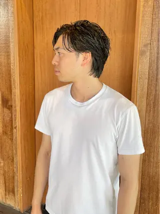 ショート パーマ メンズ grAt所属・森 真伊希のヘアスタイル