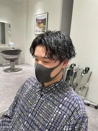 ショート パーマ メンズ Reginavita栄所属・メンズ特化/ 本日空き○/岡本一真のヘアスタイル