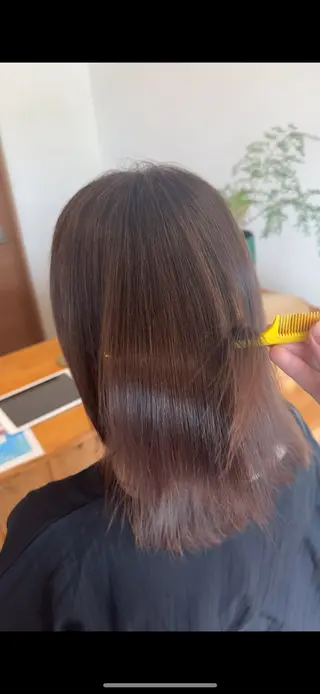 ミディアム Claire 【クレール】所属・富山駅徒歩8分/ 透明感カラーみきやのヘアスタイル